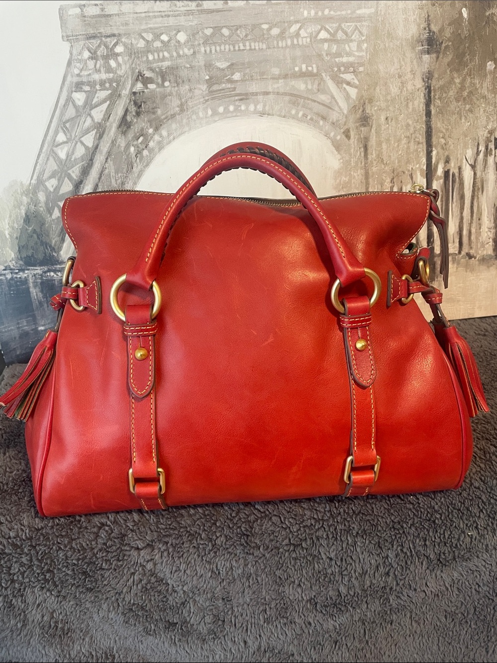 💋💄❤️Dooney & Bourke Florentine Satchel $588 ❣️Final Price Drop❣️ - Picture 4 of 17